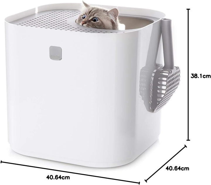 Modkat Katzentoilette Dacheinstieg, Weiss