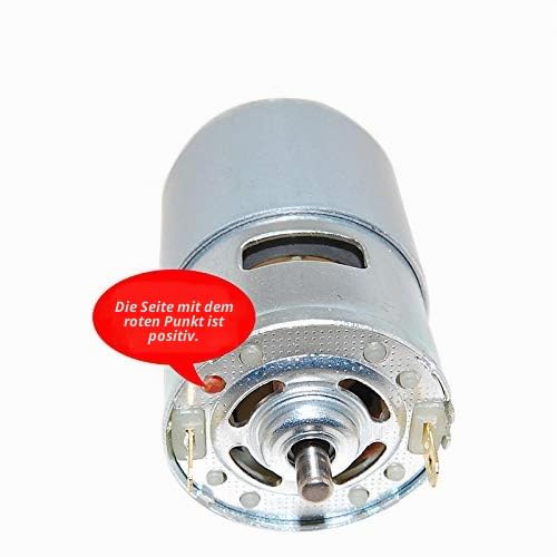 CHANCS Elektromotor 775 DC Motor 12V 10000RPM 24V 20000RPM mit Sitz Halterung Bürste kleiner DC Moto
