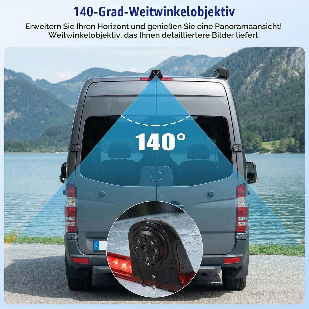 OiLiehu Rückfahrkamera für Mercedes Sprinter 2006-2019, für VW Crafter 2007-2019, 720P HD, 140° Weit