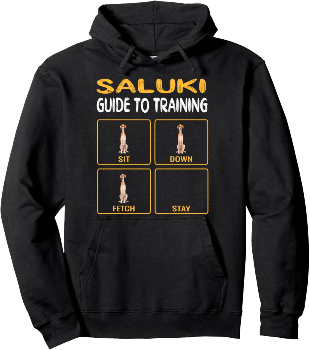 Funny Saluki Guide To Training Dog Gehorsam Pullover Hoodie