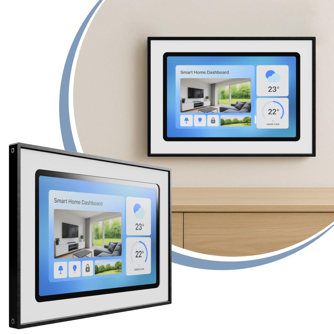 Tablet Wandhalterung für Samsung Galaxy Tab A9 / A11 (8,7 Zoll) - Passgenaue & Flache Bilderrahmen-O