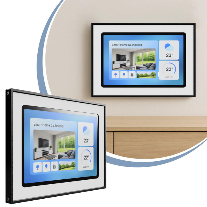 Tablet Wandhalterung für Samsung Galaxy Tab A9 / A11 (8,7 Zoll) - Passgenaue & Flache Bilderrahmen-O
