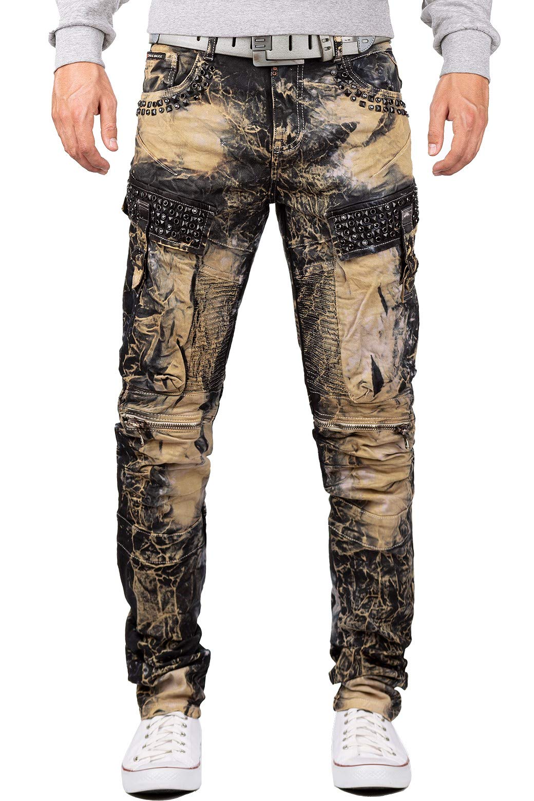 Cipo & Baxx Herren Jeans – Stylische Denim-Mode mit einzigartigem Design, Slim-Fit & Regular-Fit, Bi