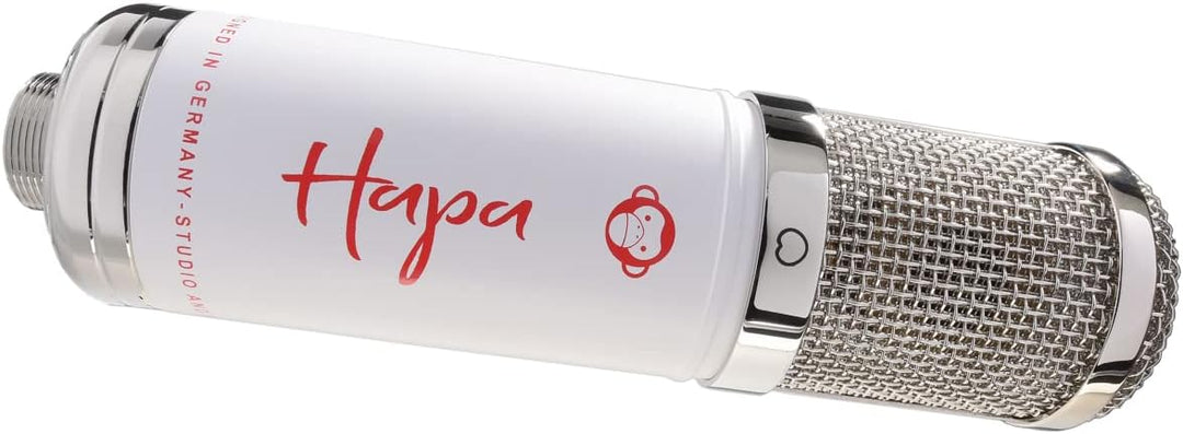 Monkey Banana Hapa USB-Mikrofon Weiss + keepdrum Gelenkarm-Stativ Weiss