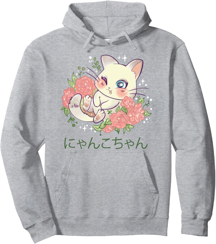 Kawaii Kätzchen Anime Geschenke für Mädchen Anime Merch Pullover Hoodie