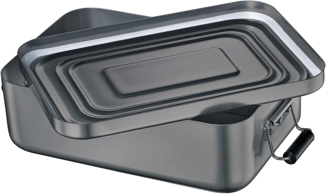 Küchenprofi Lunchbox Gross aus Aluminium in der Farbe Anthrazit, Masse: 23cm x 15cm x 7cm, 10 0147 1