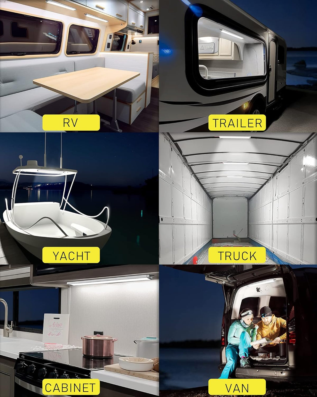 MERTTURM 228LED Leiste 12V(40cm), 12 Volt LED Lampe 10W 1000LM, LED Auto Innenraumbeleuchtung Lichtl