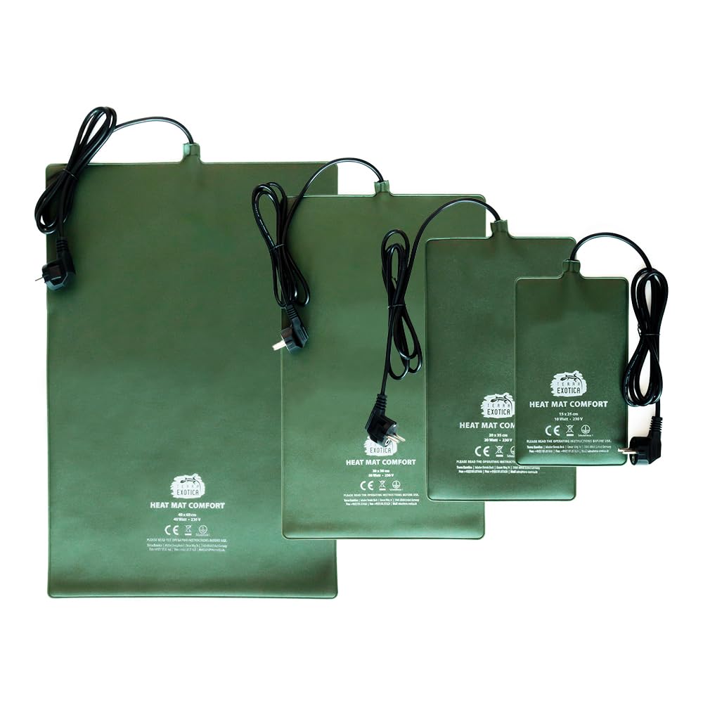 Terrarium Heizmatte Comfort 20 Watt, 20x35 cm - in 10W, 20W, 30W & 40W erhältlich - Wärmematte für R