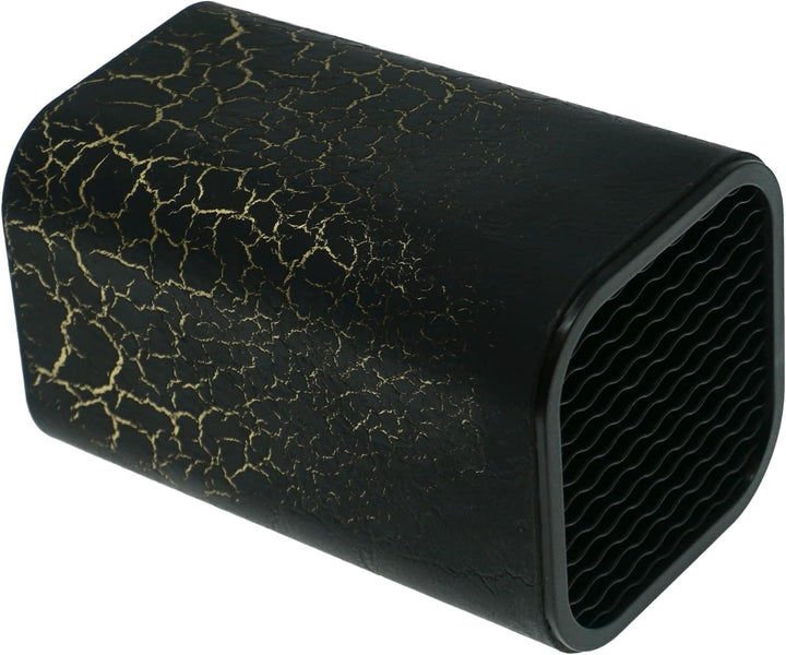 Lashuma Kunststoff Messerhalter Muster: Feuer, Messerblock 9x9 cm Höhe: 14 cm, Küchenmesser Block, F