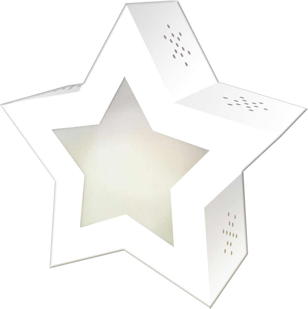 Ursus 18770002 - Twinkle Star, weiss, ca. 19,3 x 18,3 x 8 cm, Laternen Rohling Stern aus Fotokarton