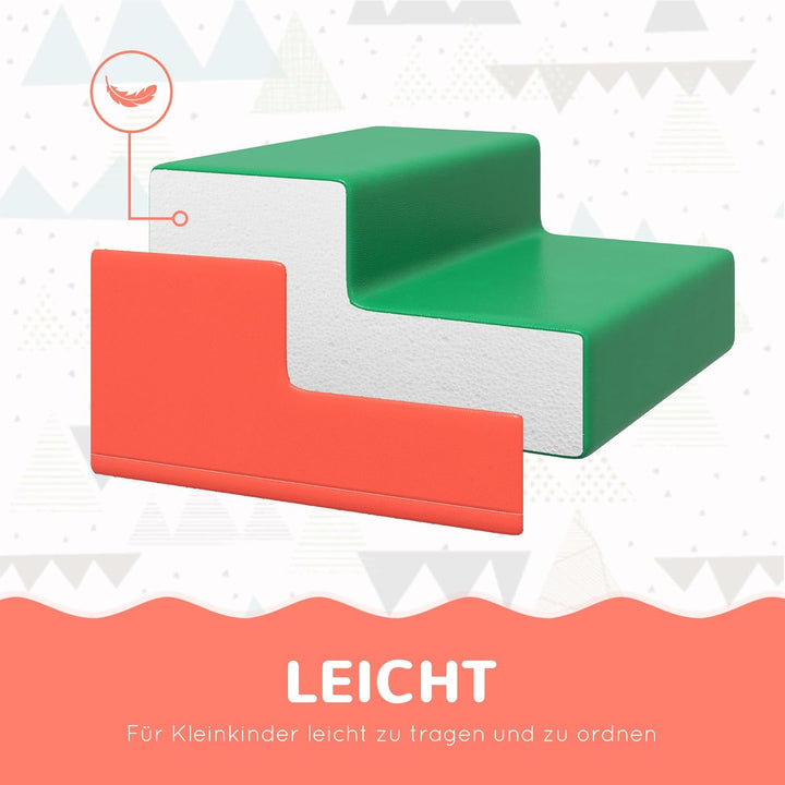 HOMCOM 4 TLG. Schaumstoff Bausteine Kinder Softbausteine Klettern Bauklötze Weiche Schaumstoffbauste
