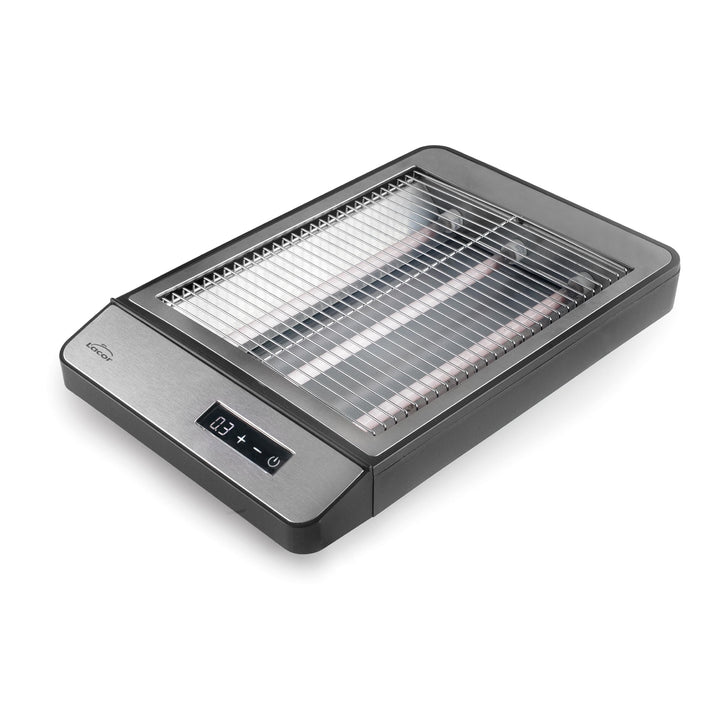 Lacor - 69415 - Praktischer digitaler Toaster, 1000 W, 6 Leistungsstufen, 3 Widerstände, Krümelschub