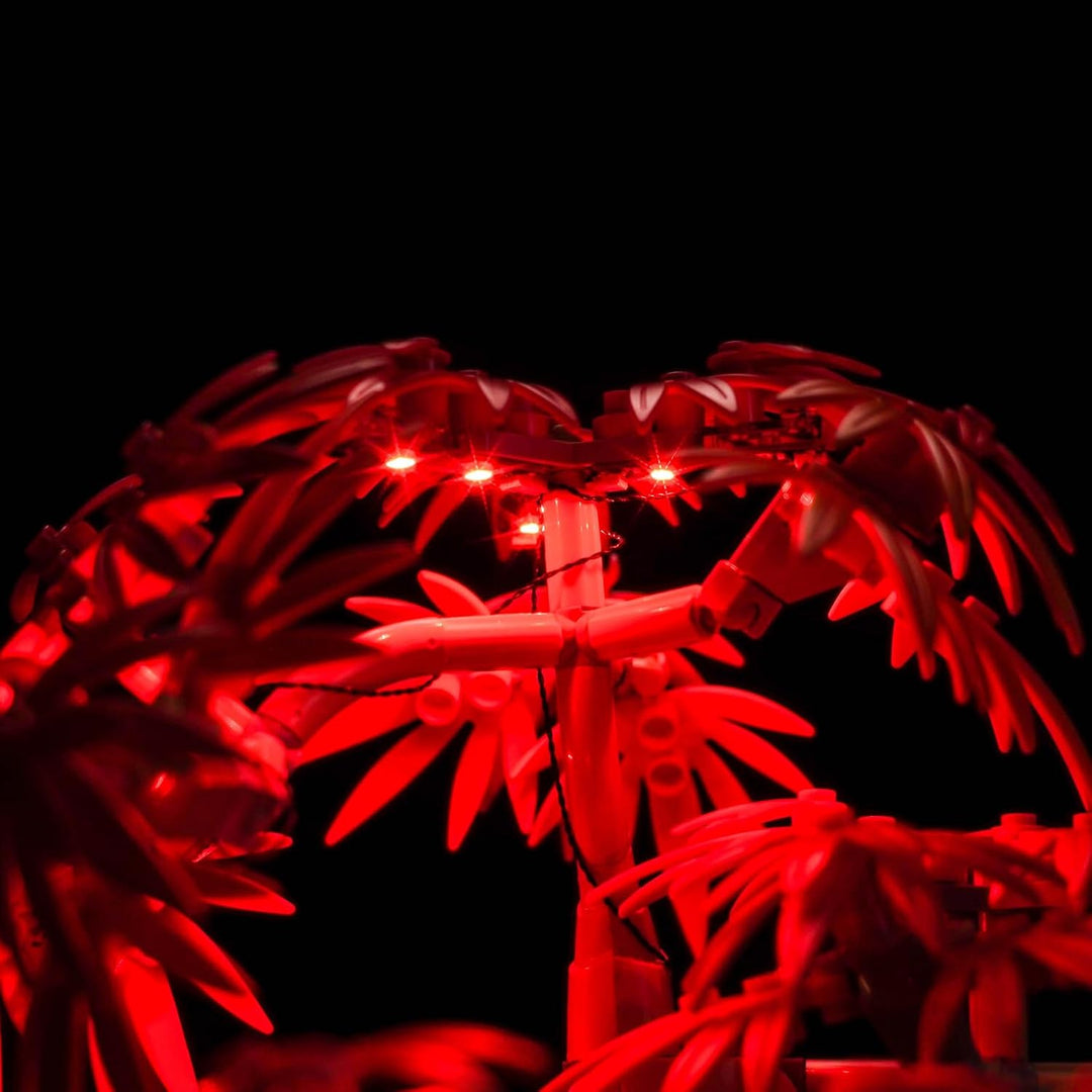 Version mit Lichtsteuerung Licht-Kit Kompatibel mit Lego 10348 Japanese Red Maple Bonsai Tree (Nicht