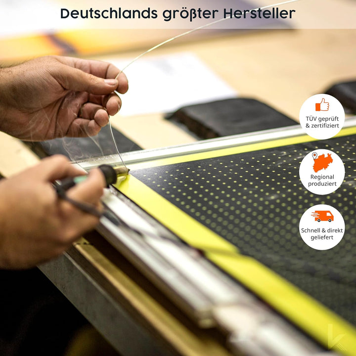 Infrarot Heizung Elektroheizung mit Thermostat 130, 300, 450, 600, 800, 1000 Watt - 5 Jahre Herstell