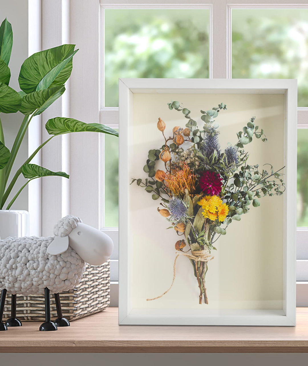 3D Bilderrahmen 23 x 32 cm,Bilderrahmen tief 6cm für Objekte bis 6cm,Tiefer Rahmen mit Transparente