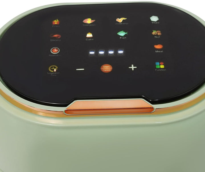 4L Heissluftfritteuse mit Sichtfenster, 1350W grosse Heissluftfritteuse Digital Touchscreen, Fritteu