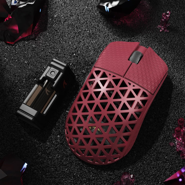 ATTACK SHARK R5 Ultra Carbonfaser HyperSpeed Kabellose Gaming-Maus, 39g Ultraleichte Maus mit Gripta