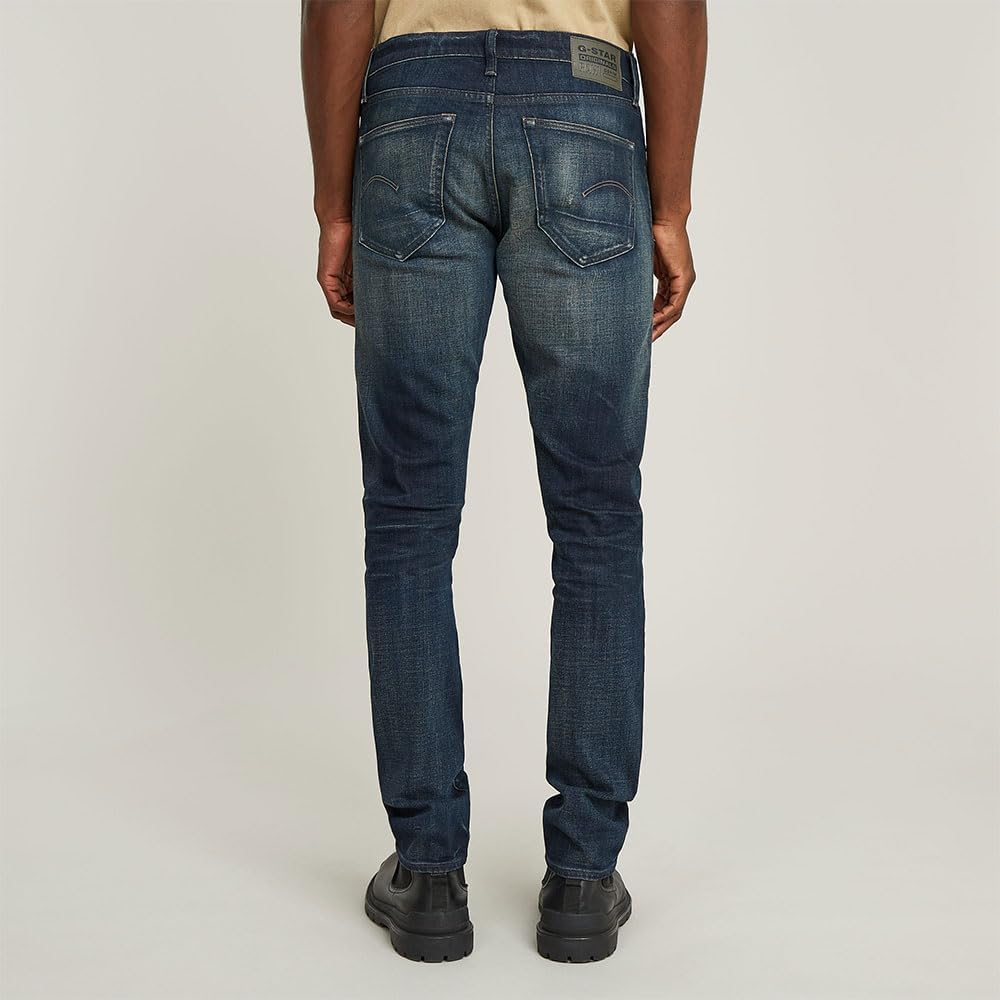G-Star Raw Herren 3301 Slim Jeans 28W / 30L Blau (Antique Foundry Repaired 51001-d594-h102), 28W / 3