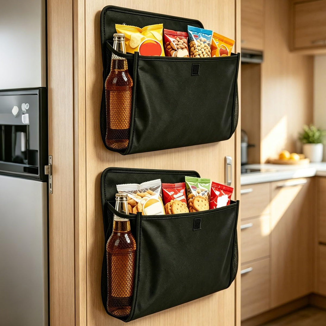 Wohnmobil Organizer 2 Stück Hängeorganizer mit 4 Haken | Hängeaufbewahrung 33 × 30 cm für Wohnmobil,