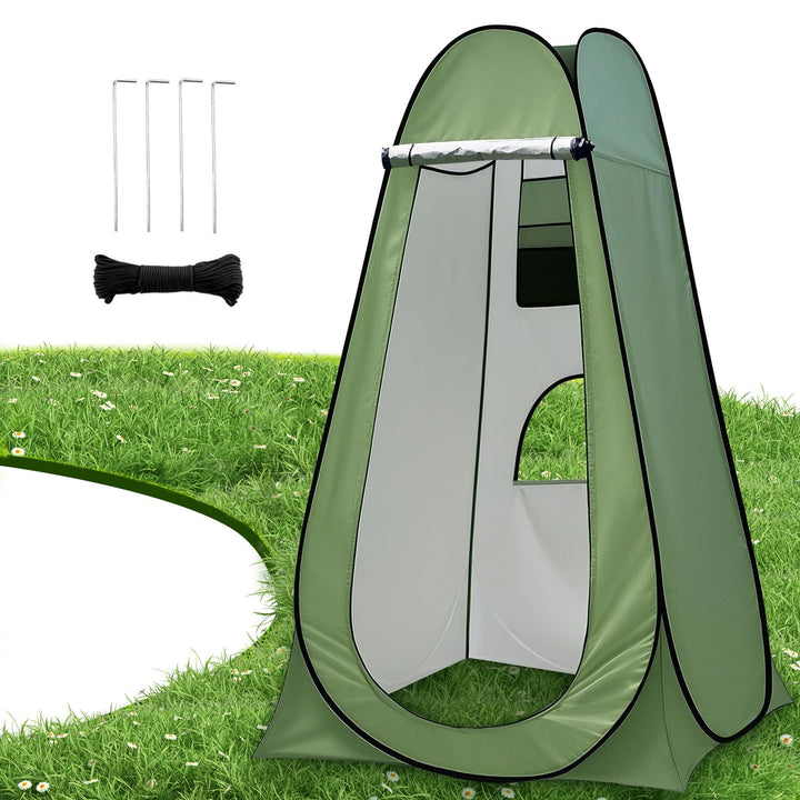 Charmofun Duschzelt Camping, Toilettenzelt Pop Up Umkleidezelt UV-Schutz, Mobile Tragbar WC Zelt mit