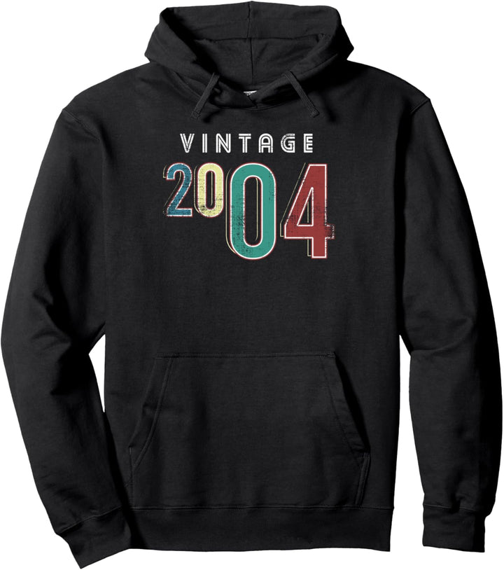 Vintage 2004 Geburtstag Jahrgang Geburtsjahr 2004 Retro Pullover Hoodie