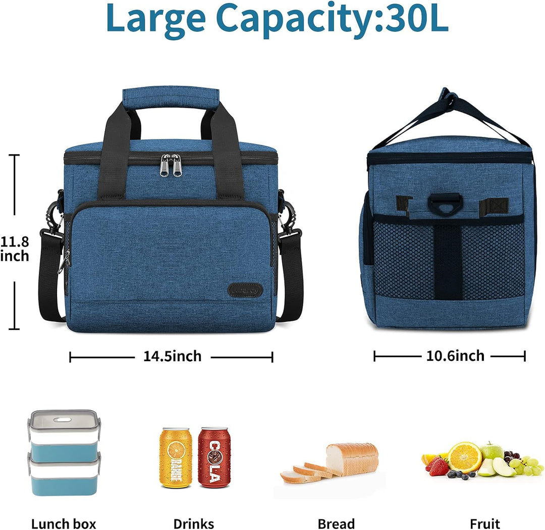 Lubardy 15L Kühltasche Klein 30L Kühltasche Gross Faltbar Kühlkorb Thermotasche Wasserdicht Kühlbox