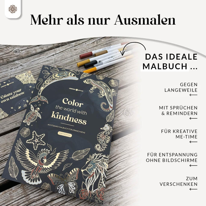 Lebenskompass® Malbuch 100 Motive für Erwachsene Entspannung Mandalas für Erwachsene und Jugendliche