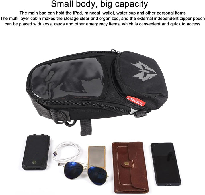 aqxreight Kraftstofftanktasche, Magnetischer Motorrad-Tankrucksack aus Oxford-Gewebe, Hochfestes 4,5