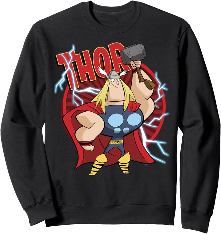 Marvel Avengers Thor Lightning Doodle Sweatshirt