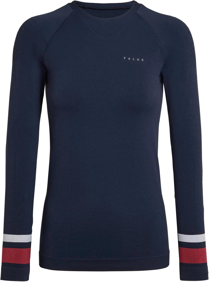 FALKE Damen Maximum Warm Round Neck Funktionsshirt Langarm schnelltrocknendes atmungsaktives nachhal