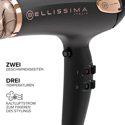 Bellissima My Pro Ceramic P5 3800 Professioneller Haartrockner für weiches und strahlendes Haar, Ker