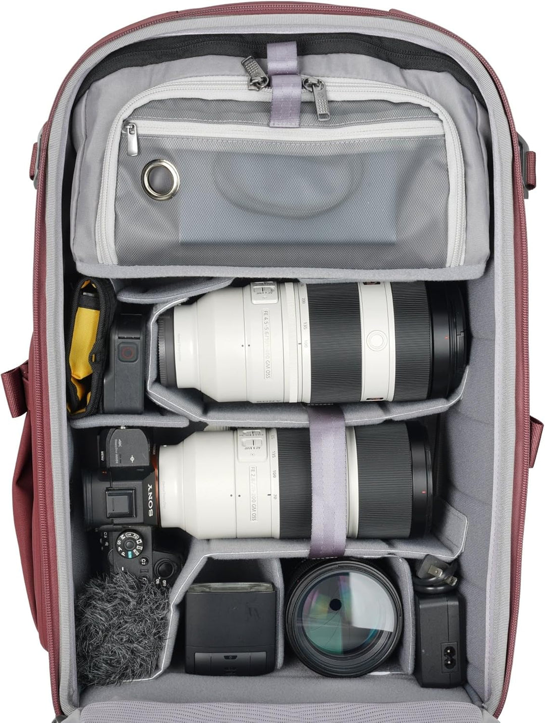Vanguard Veo Metro B30L MG Fotorucksack für Kamera Objektive, 16 Zoll Laptop und Tablet, Magenta