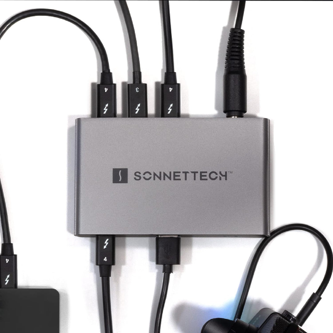 Sonnet Echo 5 Thunderbolt 4 Hub - Kompakter universeller Thunderbolt-4-Hub mit Vier Thunderbolt-4-Po