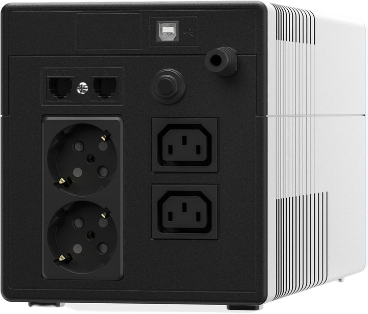 Greencell UPS 1000VA 600W PowerProof mit LCD-Display – Modifizierte Sinuswelle, Stromschutz für Gerä