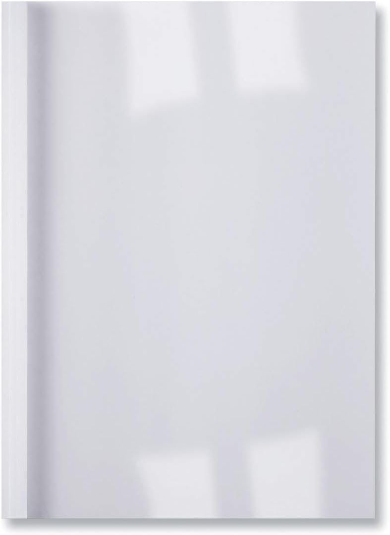 GBC IB386305 Thermobindemappe Business Line Leinen, 1.5 mm, 100 Stück, weiss weiss 1.5 mm, weiss 1.5