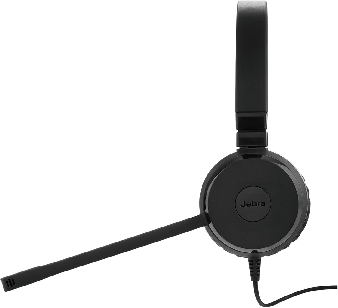 Jabra Evolve 20 SE Stereo Headset – Microsoft Teams zertifizierte Kopfhörer für VoIP Softphone mit p