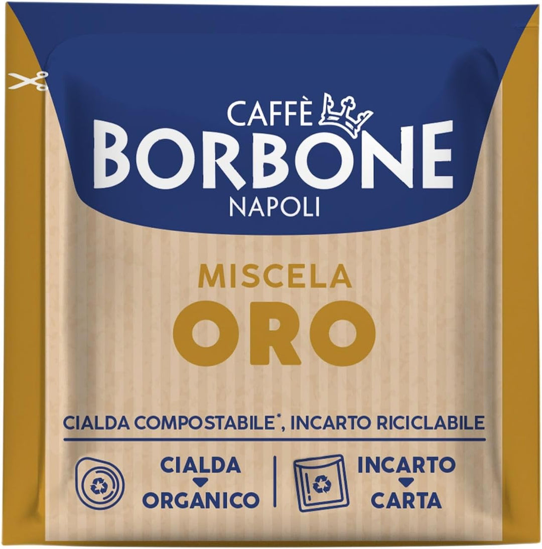 Kaffeepads 44 mm, Caffè Borbone, Miscela Oro-Mischung, Stückzahl: 50, 100, 200, 300, 400, 500 50 Ori