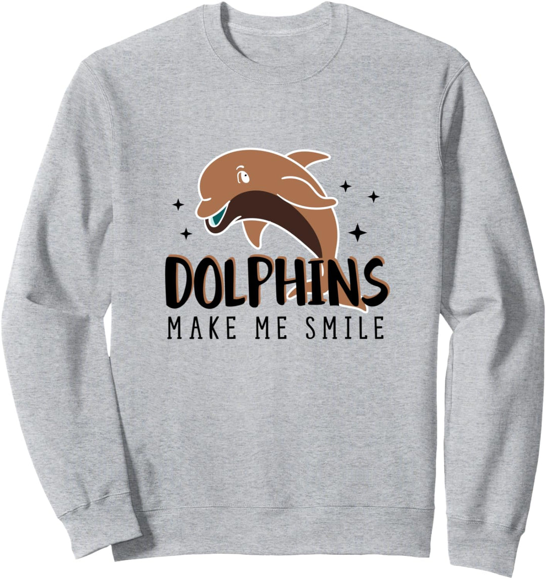 Meerestier Delfine Niedliches Wildtier Tier Sweatshirt