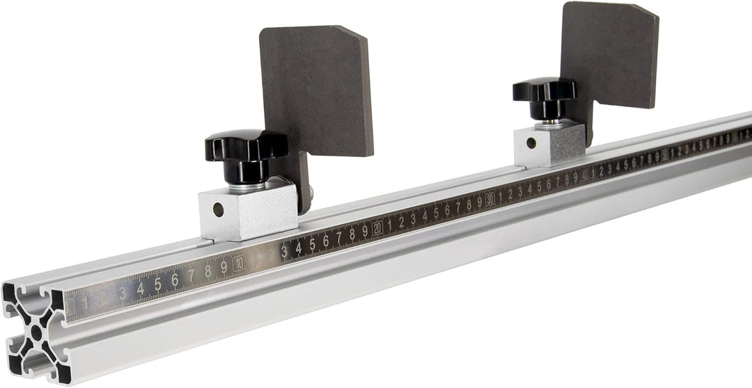 SCHMIDT systemprofile Längenanschlag B 2m Aluminium-Profil Säge-Anschlag Links-Rechts Massband 2x Ab
