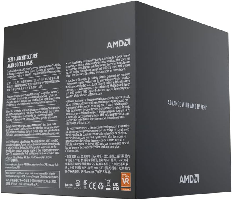 AMD Ryzen 9 7900 Processor 3.7 GHz 64 MB L3 Box, Schwarz