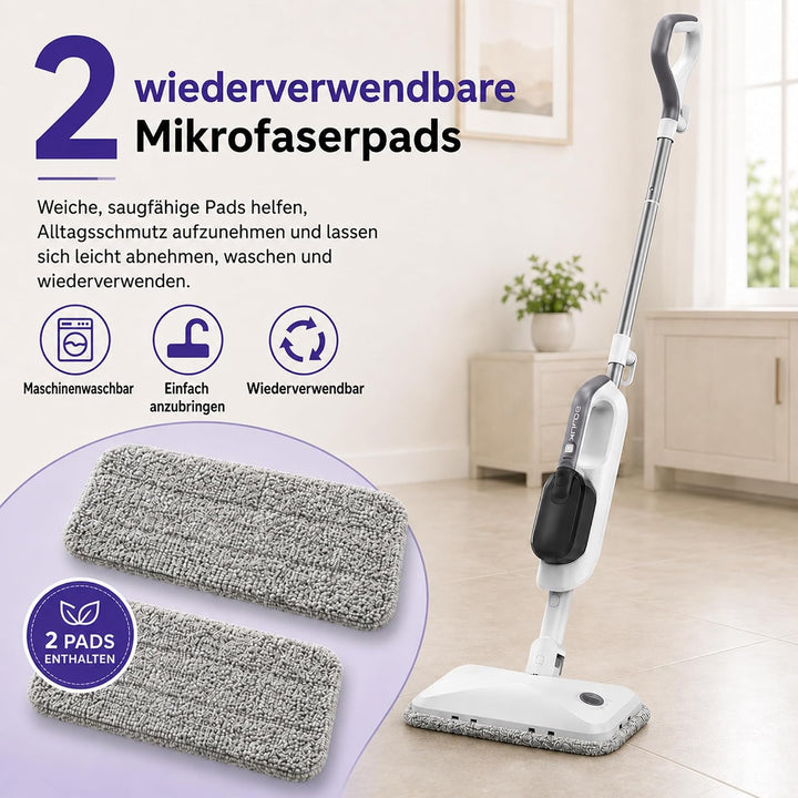 Dampfreiniger Handdampfreiniger, abnehmbar und multifunktional | 470 ml Wassertank, 3 Dampfstufen, D