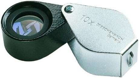 Einschlaglupe aus Metall [Eschenbach 118420] Achromatische Linse aus hochwertigem Silikat., Abmessun