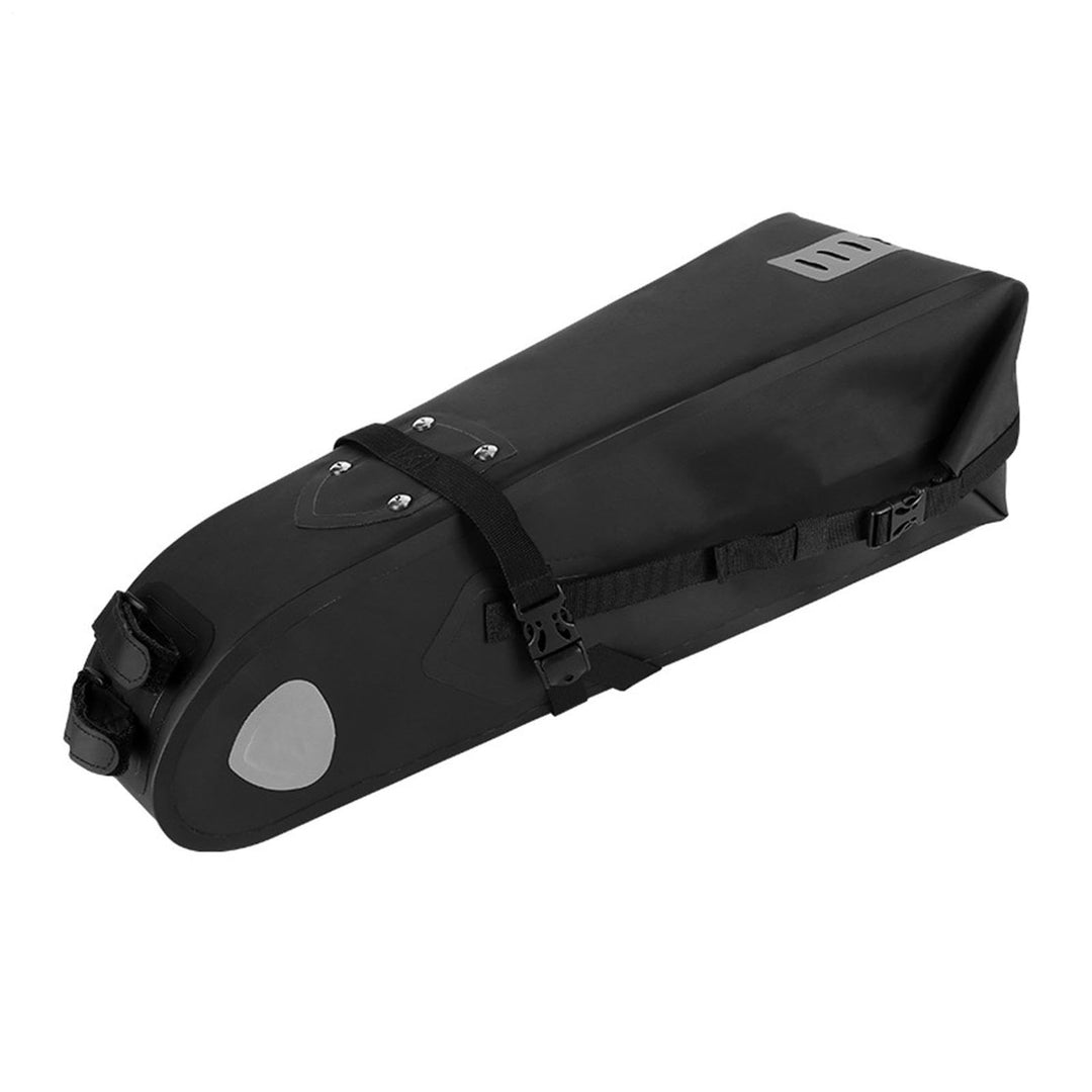 Satteltasche Für Fahrräder, 10 Liter Wasserdichte Reflektierende Unter-Sitz-Tasche, Satteltasche Für