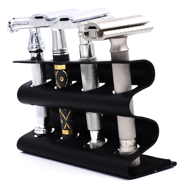 Parker Safety Razor Double Edge Safety Razor Stand - Hält Vier Razors - ideal für Parker, Merkur, Gi