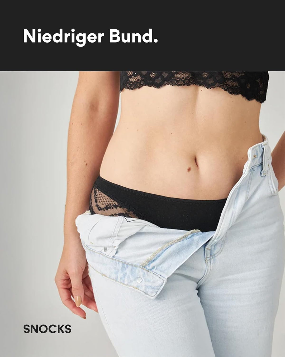 Snocks Hipster Panties mit Spitze 3er Set Gr. XS-XL (34-42) I Hipster High Waist I Hipster Panty mit