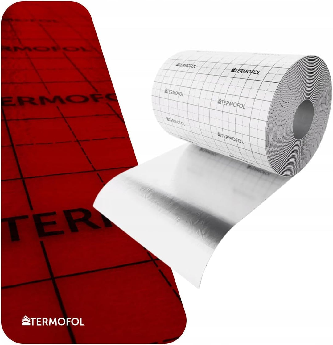 Termofol Aluminiumschaumisolierung – 3 mm Dicke, 50 m laufend, Breite 100 cm – Wärme- und Schalldämm