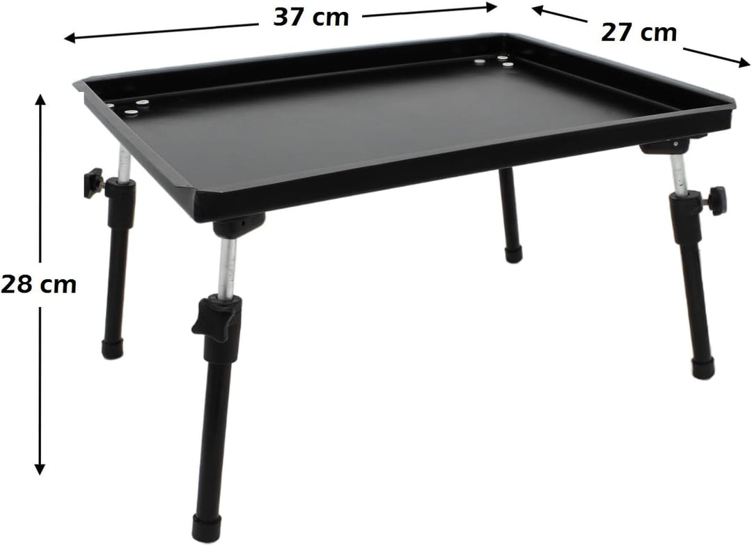 Bivvy-Table - Angeltisch klappbar Masse: 37x27x28 cm Anglertisch mit Tragetasche höhenverstellbar fü