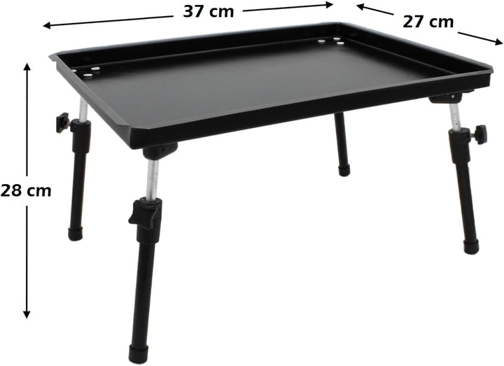 Bivvy-Table - Angeltisch klappbar Masse: 37x27x28 cm Anglertisch mit Tragetasche höhenverstellbar fü