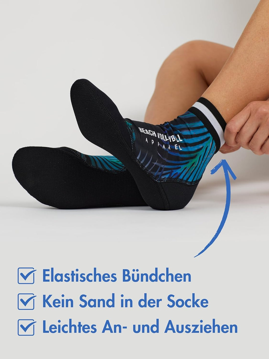 Momevo Beachmates Beachvolleyball Socken - schützende Beachsocken aus Neopren und Elasthan - idealer