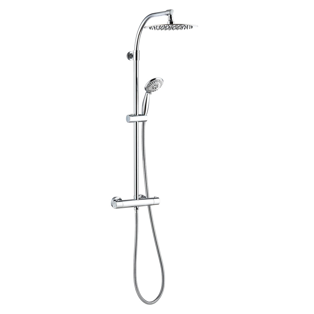 Wirquin 60721389 Milano Comfort Duschsäule mit Thermostatmischer, Comfort